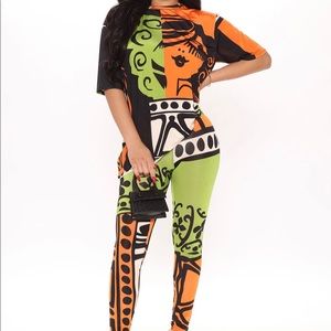 ‘Art Deco’ 2 pc. leggings set